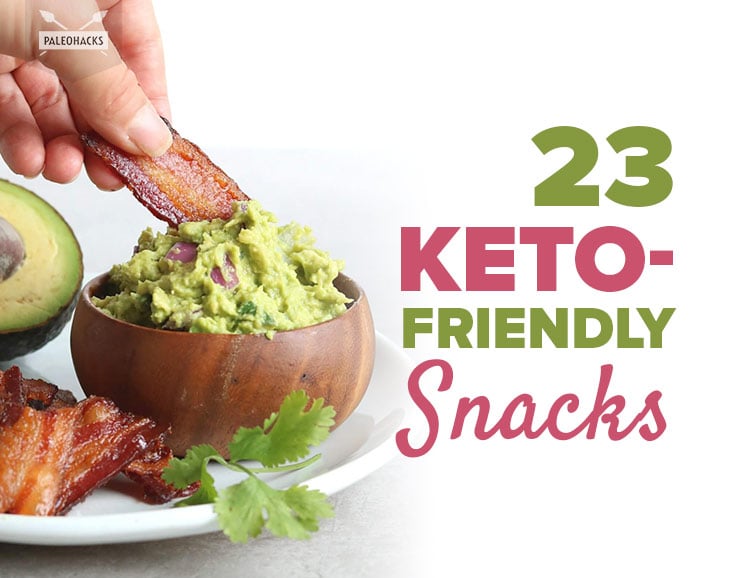 Ranging from savory treats to decadent desserts, these 23 keto-friendly snacks will keep you feeling full between meals.