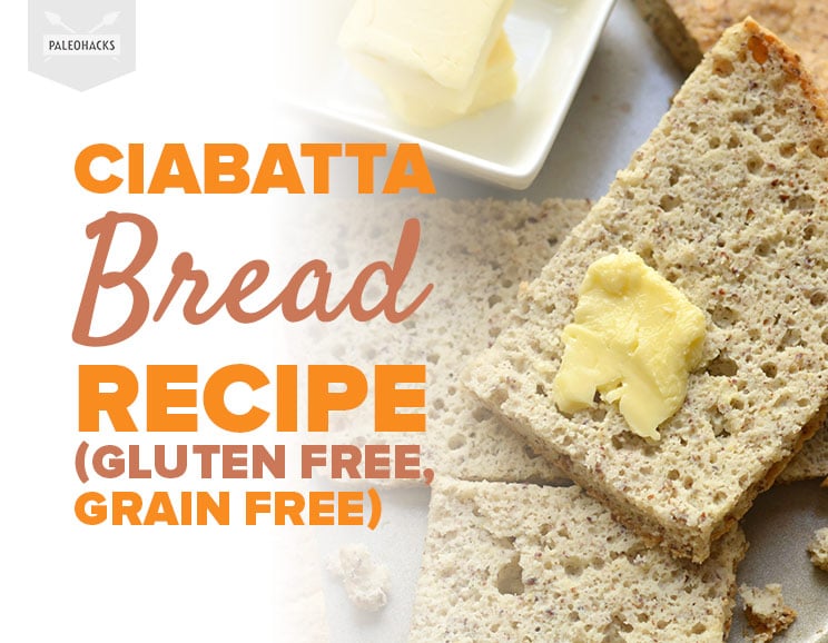 This Paleo Ciabatta is the Italian-style bread! With a hearty blend of Paleo-friendly flours, this grain-free ciabatta bread is filled with healthy fiber.