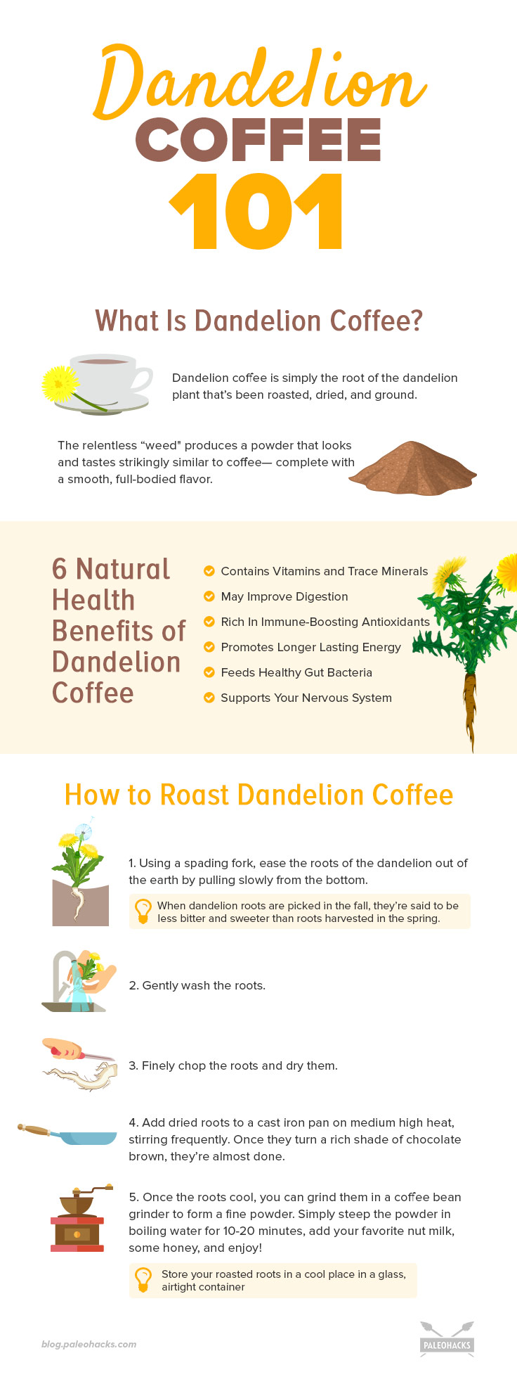 Coffee can be a tough habit to break. Next time you weed your garden, save the dandelions to create this natural coffee full of health benefits!