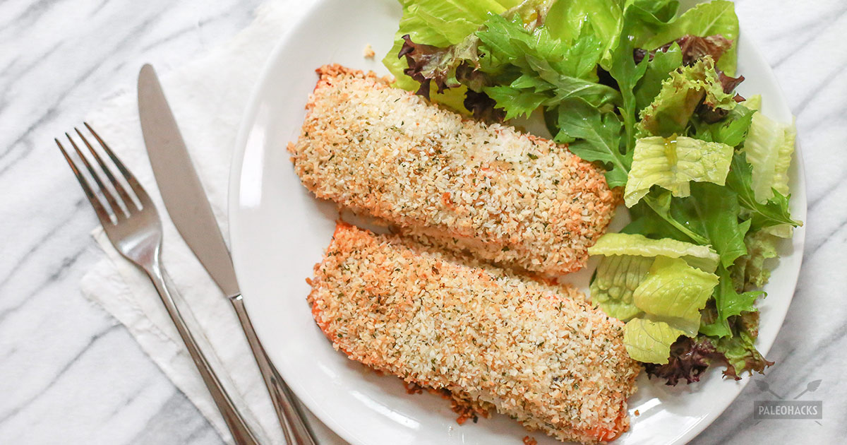 Easy Baked Coconut-Crusted Salmon Recipe | Paleo, Gluten Free