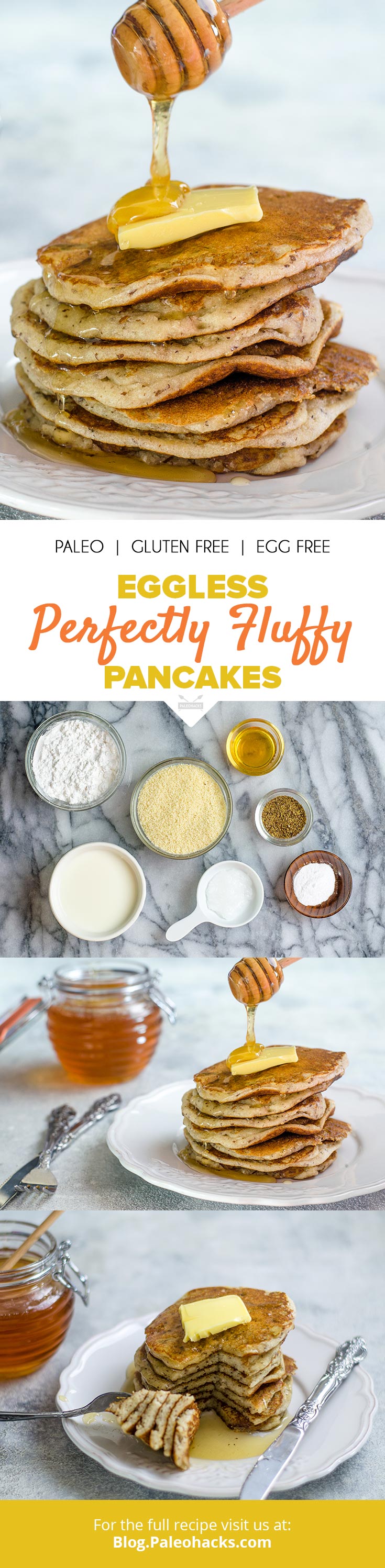 Start your day with a hot stack of light and egg-free pancakes! Whether you’re sensitive to eggs or want to try something new, these pancakes are for you.