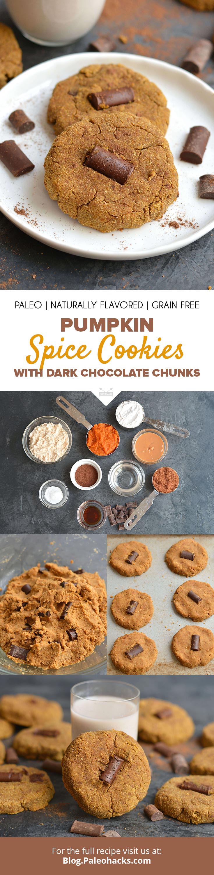 Chocolate chips instantly upgrade cookies, and when you add them to coconut pumpkin dough, it becomes a killer recipe in a class of its own!