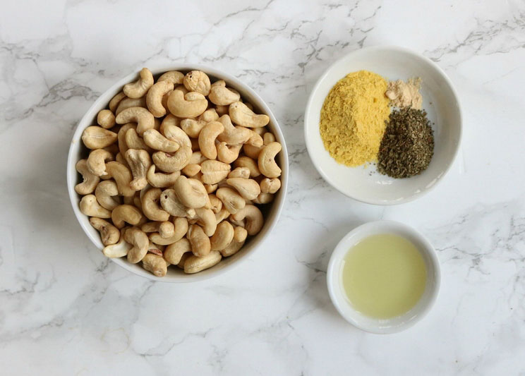 Roasted Cashews 6 Ways Cheesy Pesto