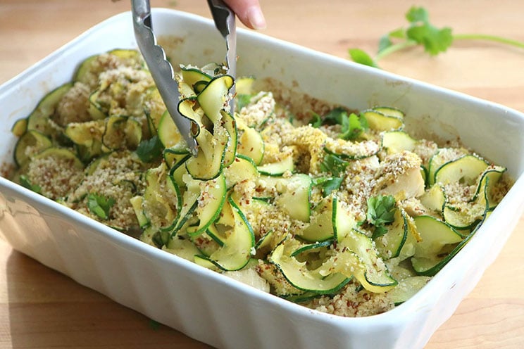 Easy Creamy Chicken Zoodle Casserole