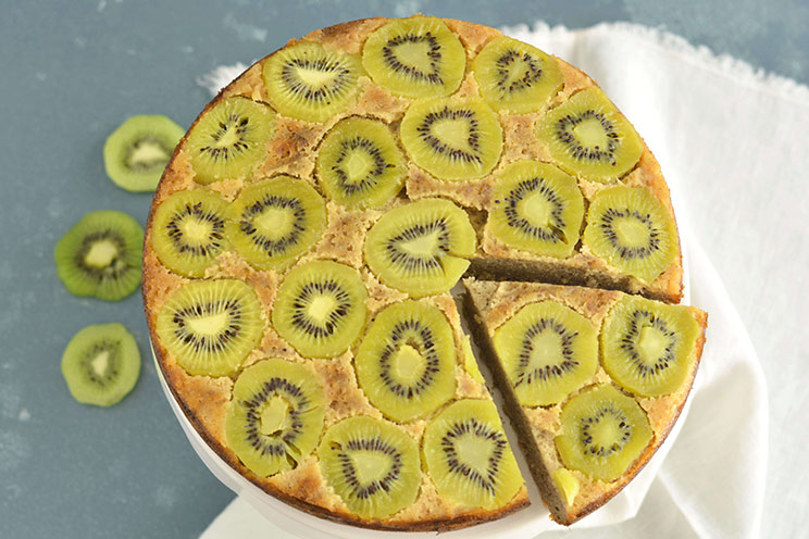 Paleo Upside Down Kiwi Cake