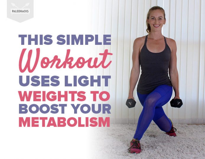 This Simple Workout Uses Light Weights to Boost Your Metabolism