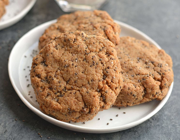 These 5-ingredient chia cookies are loaded with all kinds of goodies to fuel your morning. The cookies are naturally sweetened with dates, which are high in fiber.