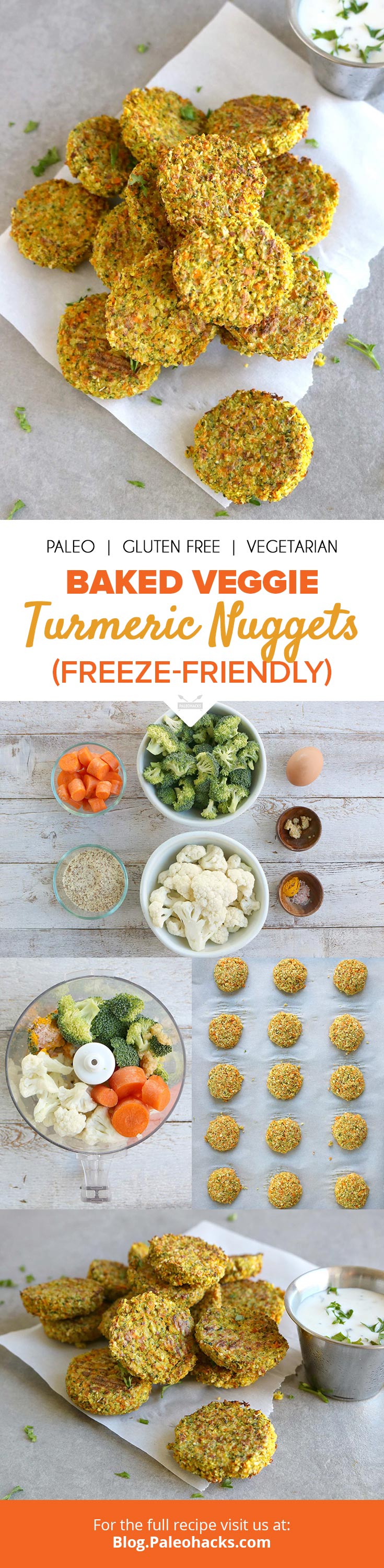 These baked veggie nuggets come to the rescue with a crispy outside and savory flavor on the inside. Great for picky eaters!