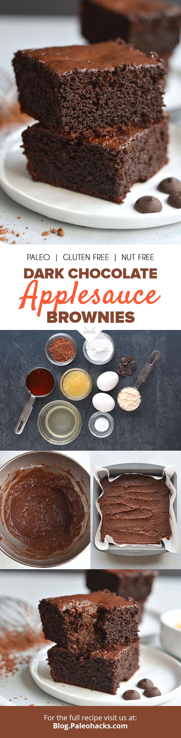 Applesauce gives these brownies a chewy, silky texture that’s absolutely droolworthy. Baking with unsweetened applesauce is also a great way to reduce sugar.