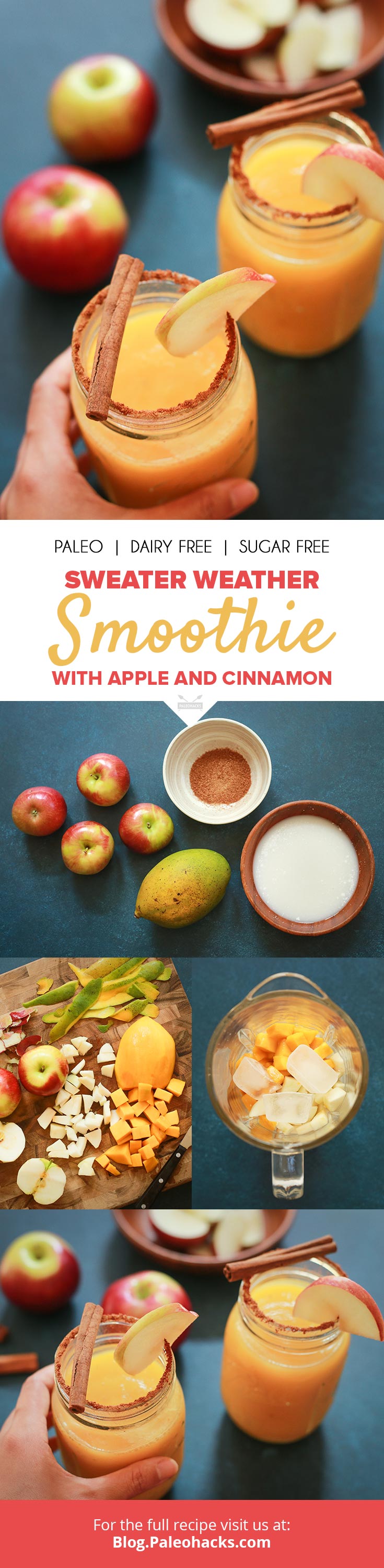 Start your day with this vibrant, energy-boosting smoothie. It’s sweet, refreshing, and finished with a delightful taste of cinnamon!