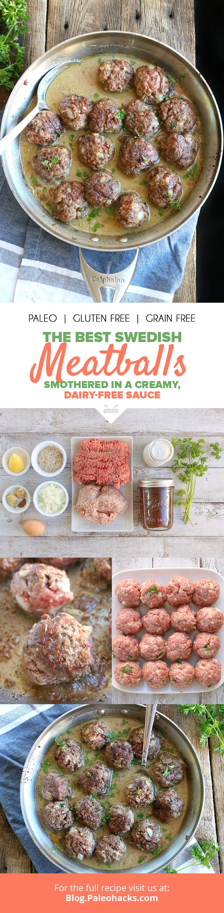 Smothered in a creamy, dairy-free sauce, these Swedish meatballs are deliciously decadent. You don't need to go to Ikea for these Swedish meatballs.