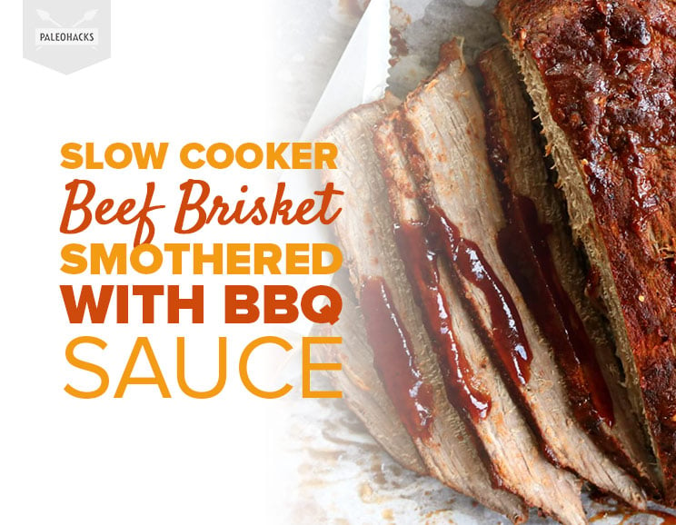 Slow Cooker Beef Brisket Smothered with BBQ Sauce 1