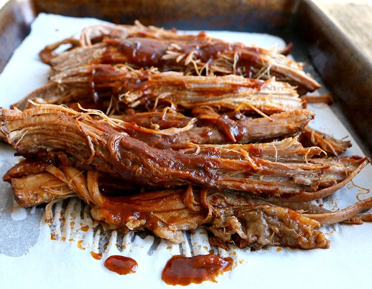 Slow Cooker Beef Brisket Smothered with BBQ Sauce 2