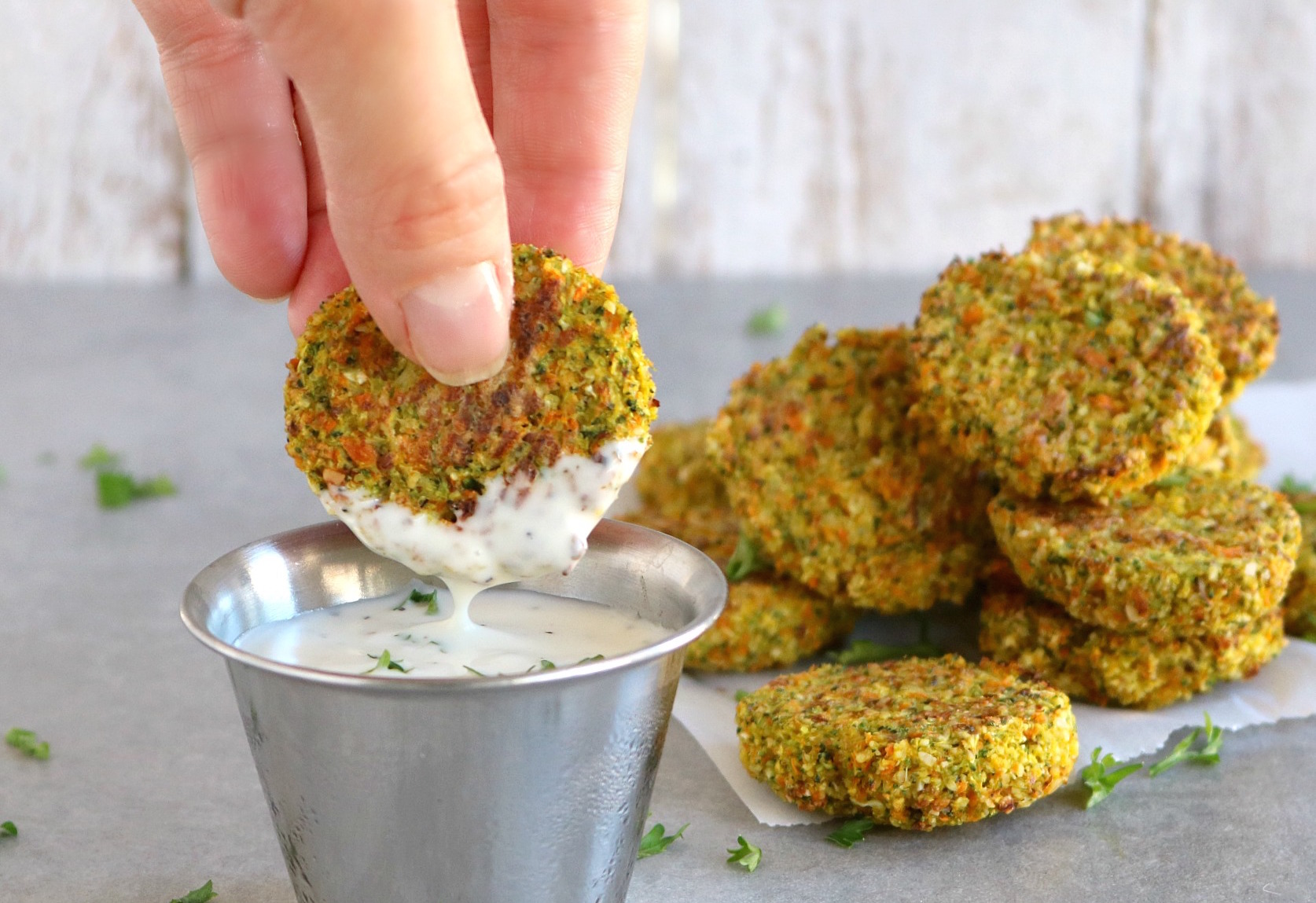 Baked Veggie Turmeric Nuggets Recipe (FreezeFriendly)