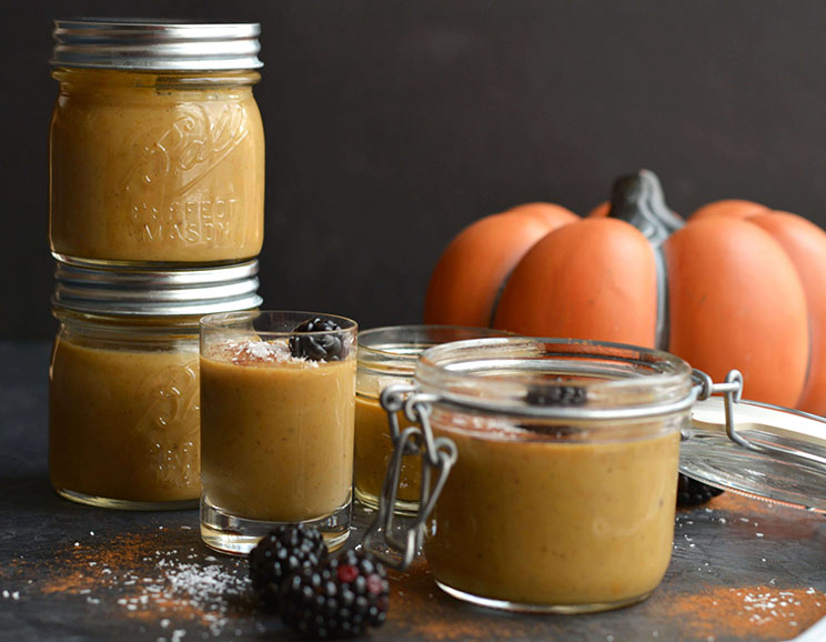 Easy Pumpkin Custard in a Jar