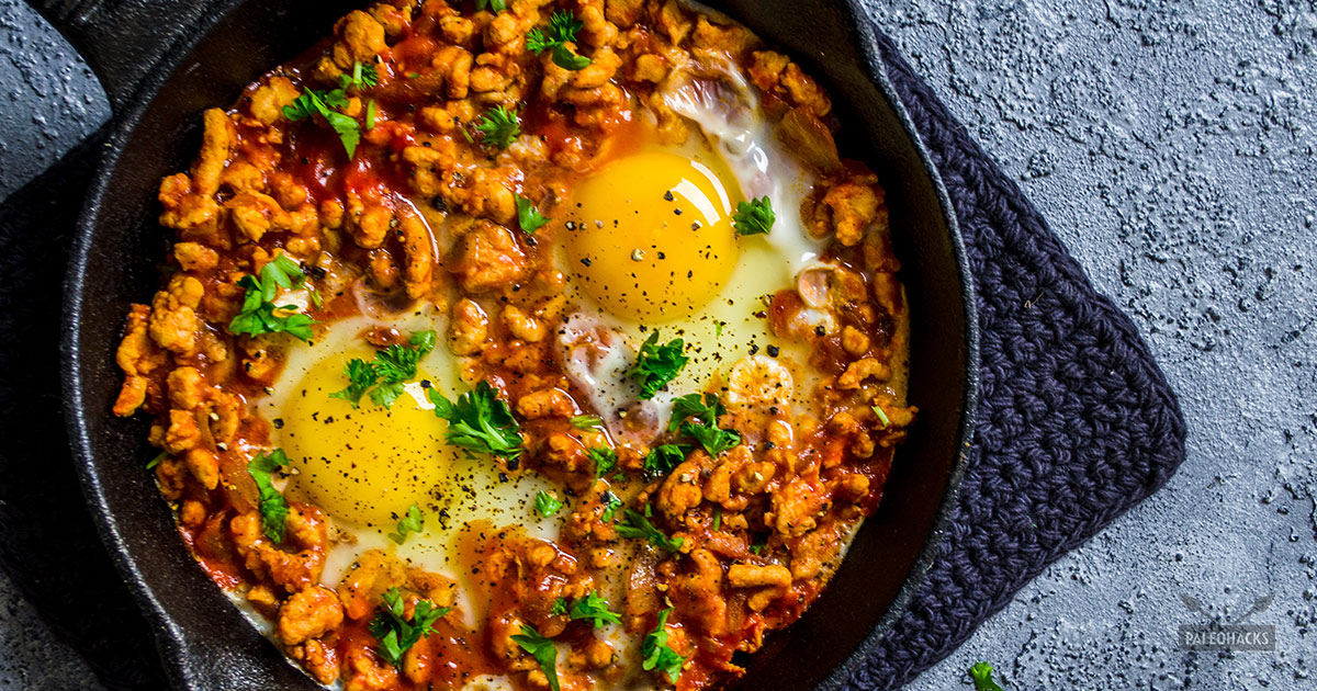 Italian Turkey & Egg Breakfast Skillet 