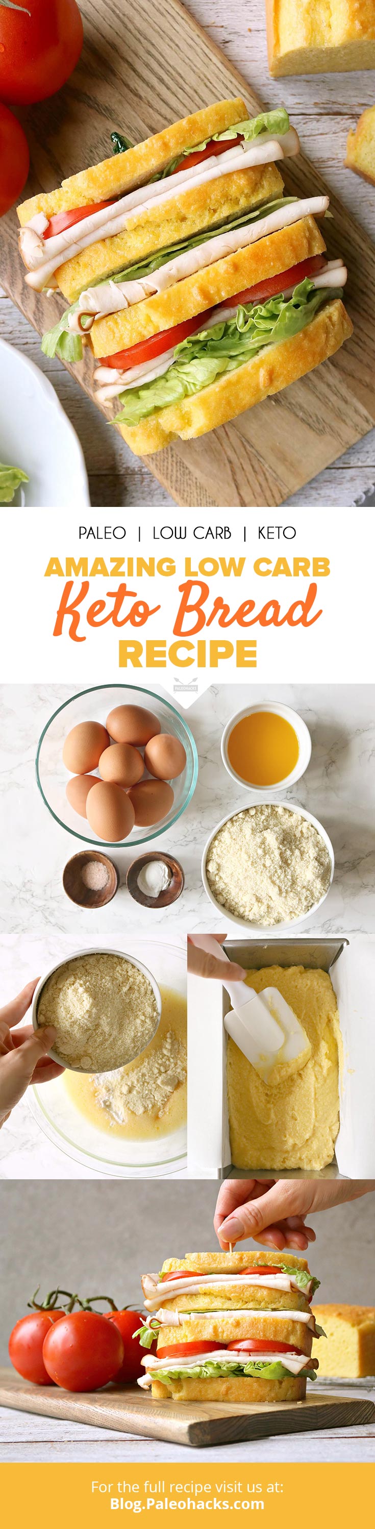 With this quick bread recipe, you can have French toast or grilled cheese sandwiches without sacrificing your carb count.