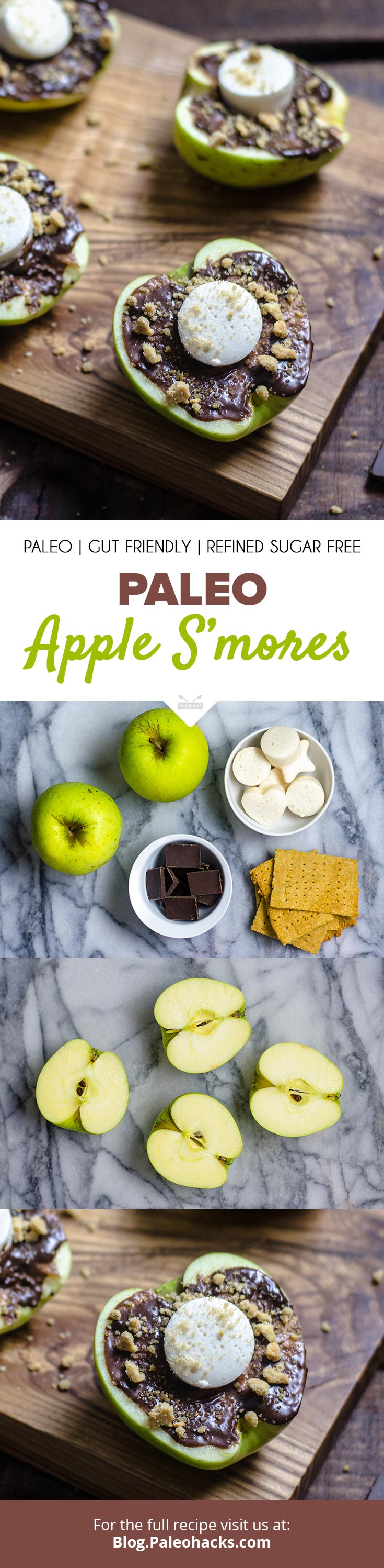 Bring your favorite campfire dessert to the kitchen with this apple twist on traditional s’mores. This recipe uses green apples for a sweet and tart flavor.