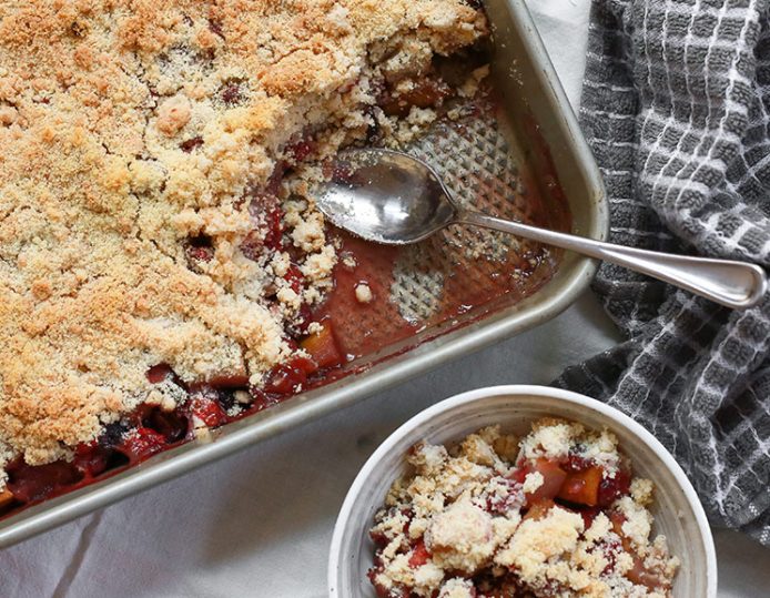 Almond Flour Pear Cranberry Crumble Paleo, Grain Free, Gluten Free