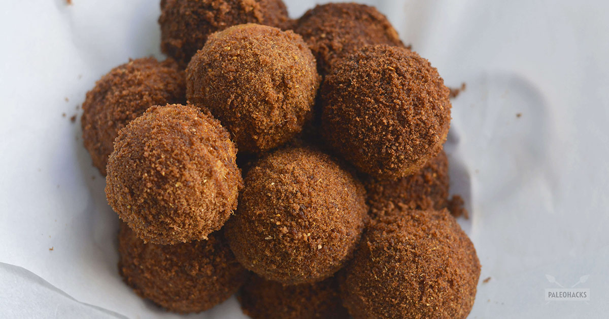 Gingerbread Donut Holes with Almond Flour Paleo, Gluten Free