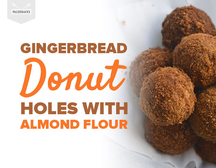 To make these gingerbread donut holes thick and dense, the batter is made from a hearty combination of sweet potato purée, cassava flour and almond flour.