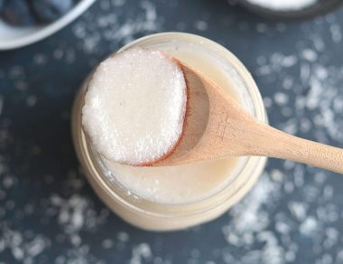 All you need is shredded coconut and coconut oil to create a smooth, buttery spread that’s way cheaper than buying it pre-made.