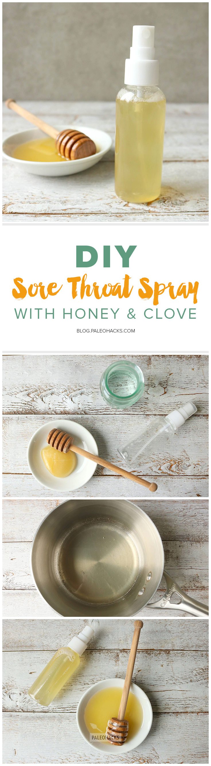 Gently soothe a sore throat with this powerful throat spray. Just the raw power of honey and immune-boosting properties of clove.
