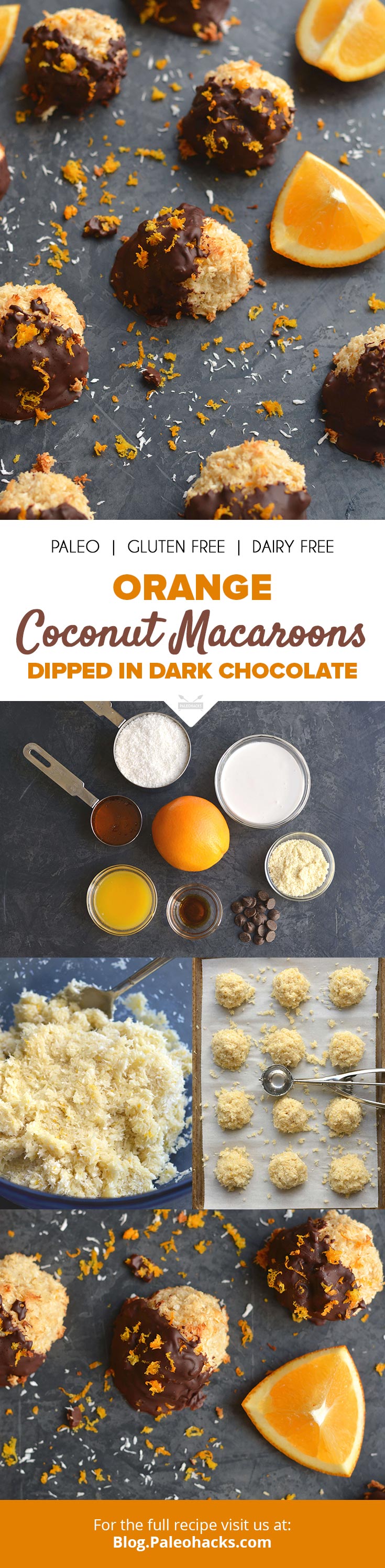 These sticky sweet coconut macaroons prove orange and chocolate are a match made in dessert heaven.