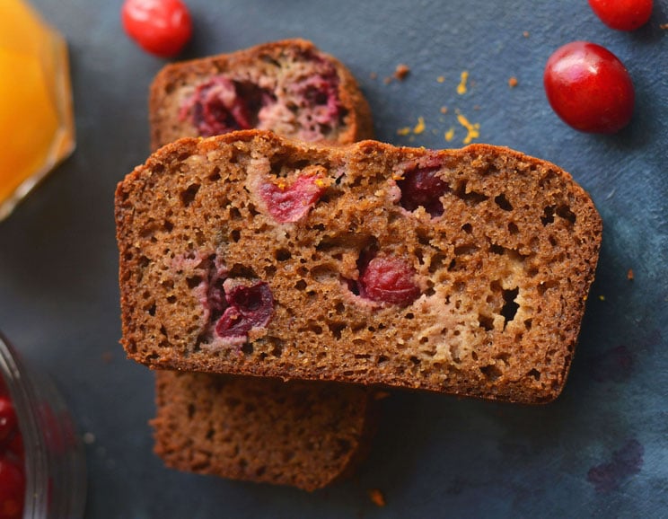 This gluten-free recipe packs fresh cranberries with bright orange zest and orange juice for natural sweetness. A soft and delicious Cranberry Orange Bread.