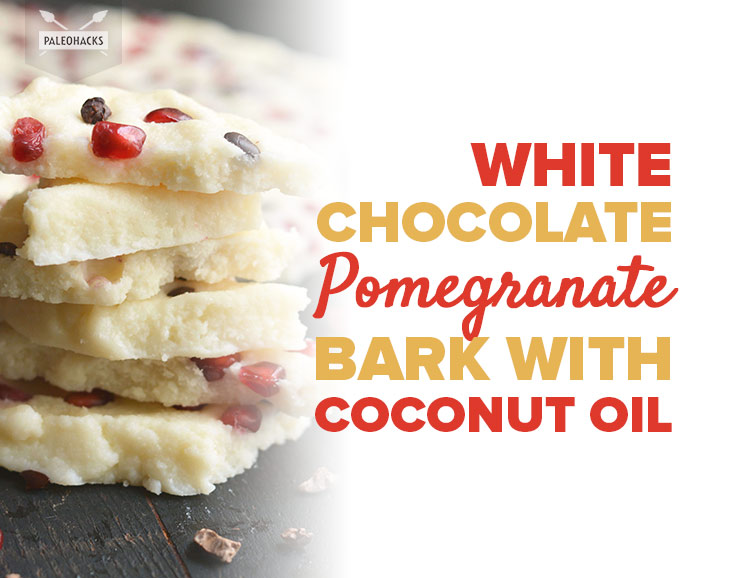 Get festive and break into a homemade batch of White Chocolate Pomegranate Bark.