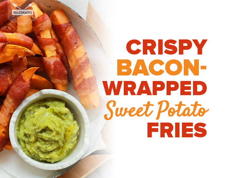 If you want to find more ways to incorporate bacon into your life, whip up these bacon-wrapped sweet potato fries.