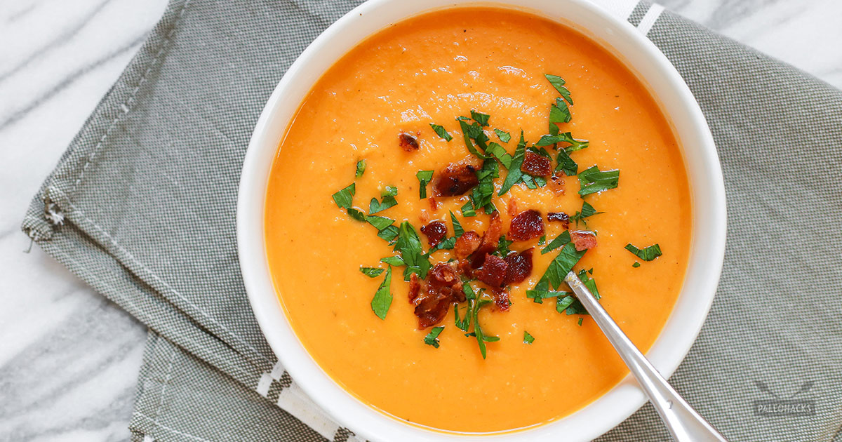 How to Make Creamy Sweet Potato Soup Paleo, Dairy Free