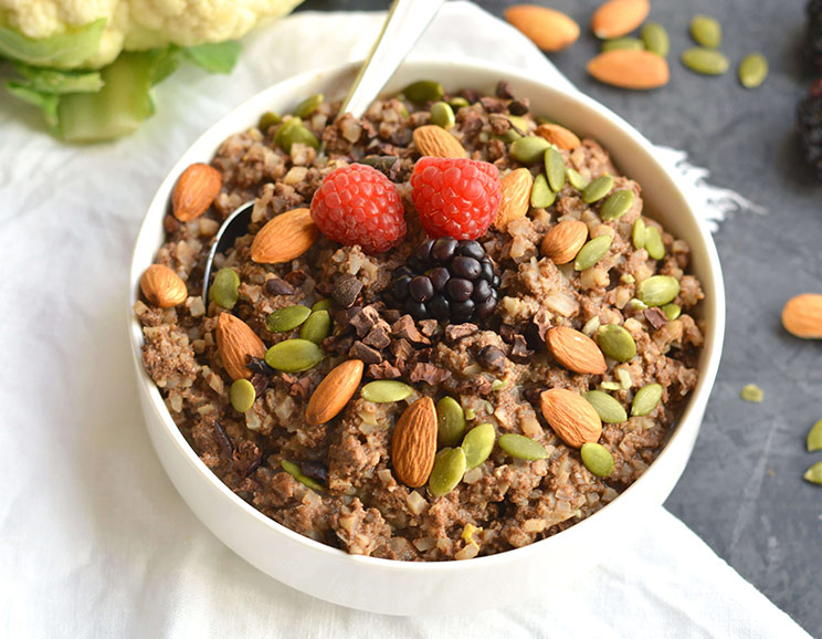 Healthy Chocolate Cauliflower Oats