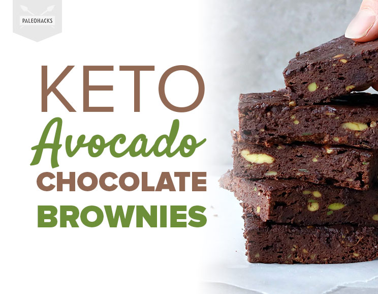 Ultra silky and moist, these chocolate keto brownies are filled with creamy avocado for ample antioxidants.