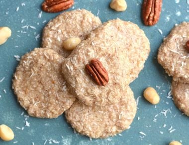 A buttery blend of nuts and coconut make these No Bake Keto Cookies deliciously satisfying.