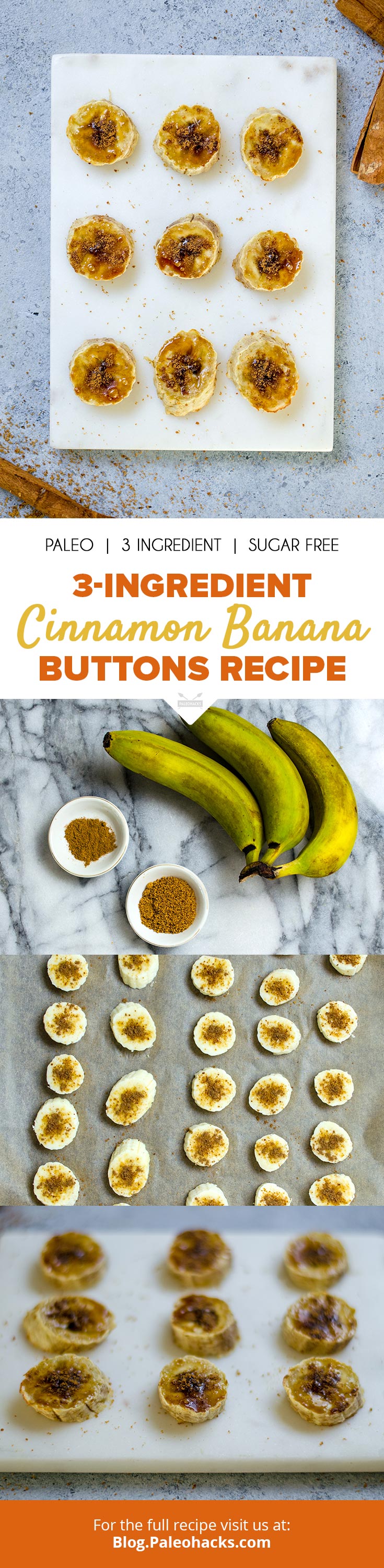 Looking for an easy, healthy snack? These baked banana buttons are a sweet and unexpectedly crispy treat.