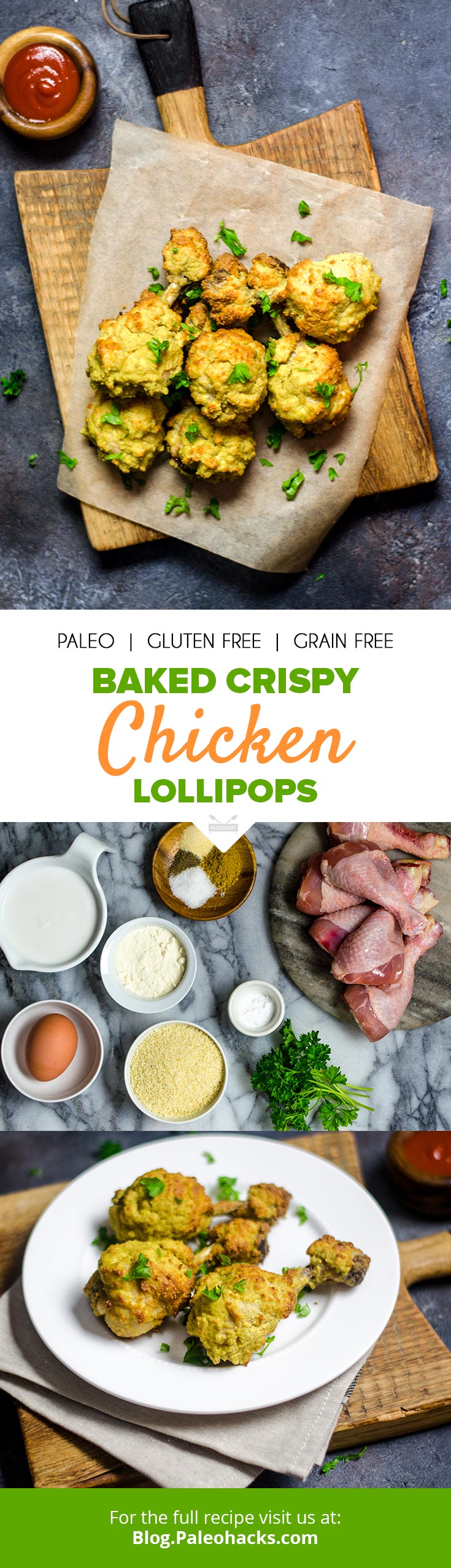These curried chicken lollipops are baked, not fried, making for a healthier and easier version of a classic appetizer.