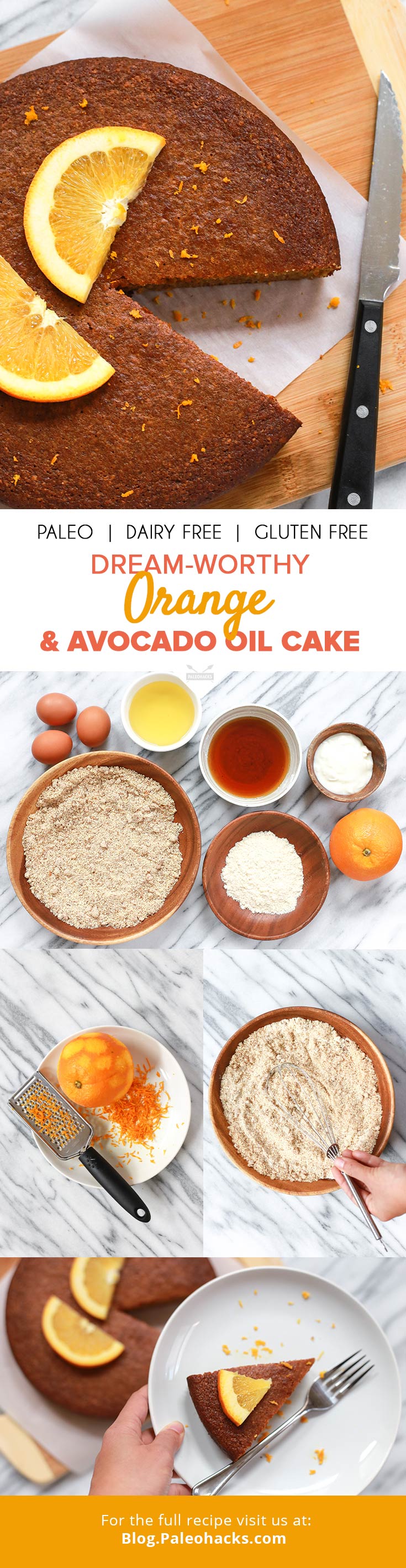 A slice of this delicately sweet orange and avocado oil cake goes perfectly with a hot cup of tea for an afternoon pick-me-up.
