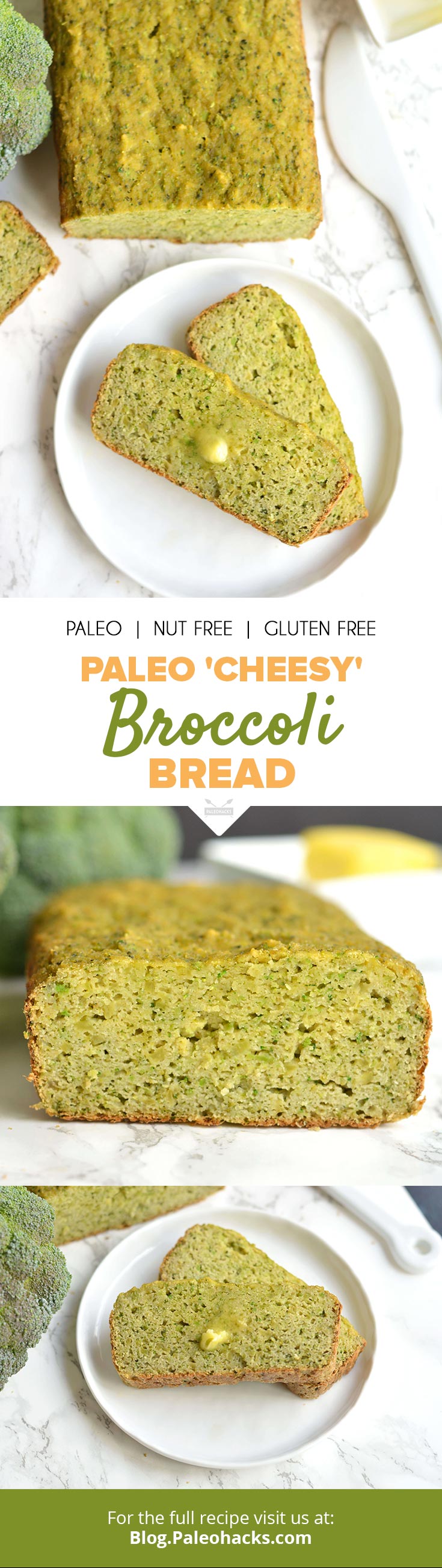 Paleo Cheesy Broccoli Bread Paleo Nut Free Gluten Free