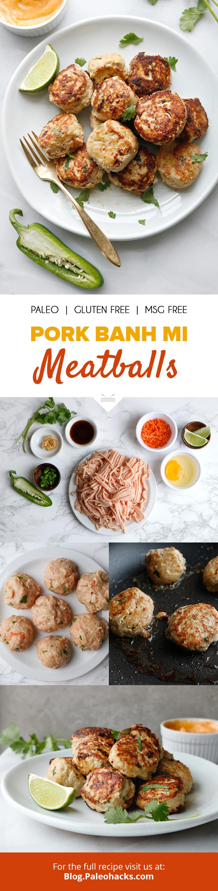 Delicious, tender pork banh mi meatballs you can whip up in under 30 minutes! Love banh mi sandwiches? Try these easy vietnamese pork meatballs.
