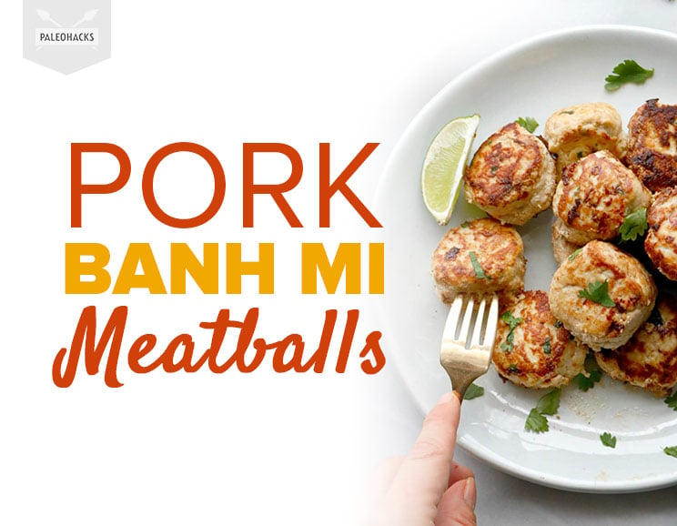 Delicious, tender pork banh mi meatballs you can whip up in under 30 minutes! Love banh mi sandwiches? Try these easy vietnamese pork meatballs.