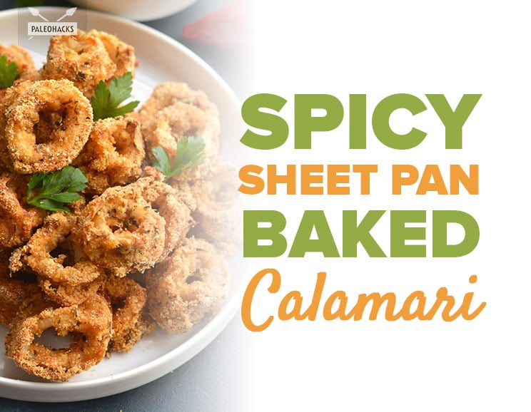 Spicy Sheet Pan Baked Calamari