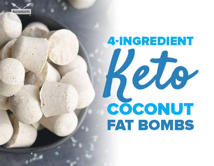 Loaded with coconut cream and coconut butter, and lightly sweetened with vanilla, these fat bombs tame a sugar craving with their silky smooth flavor.
