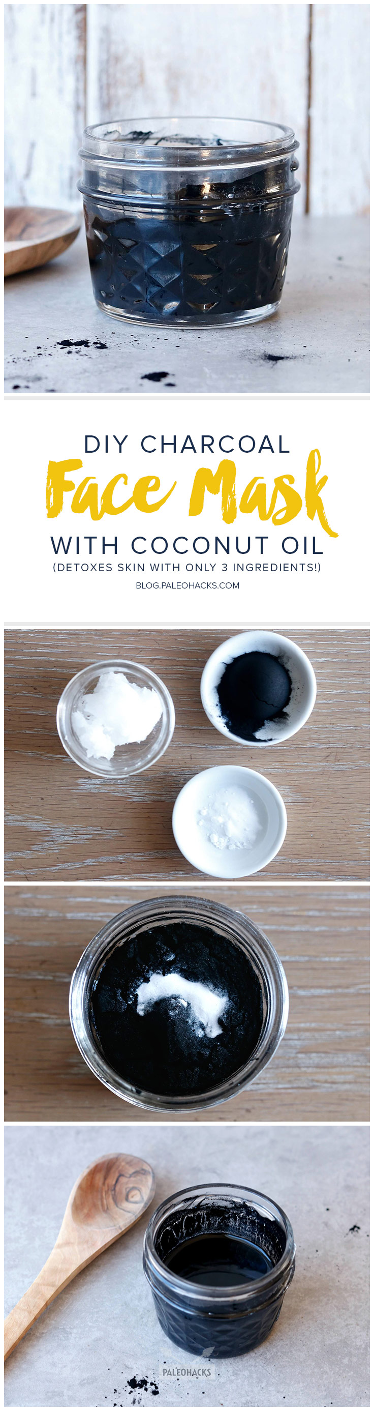 DIY Charcoal Face Mask with Coconut Oil