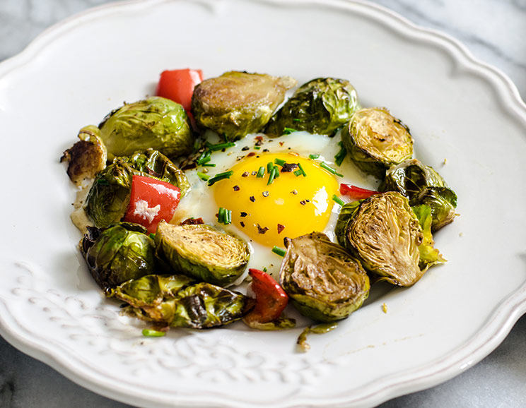 Runny Eggs + Brussels Sprouts Power Breakfast