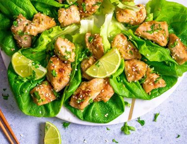 These Paleo Lemongrass Chicken Wraps Are The Perfect Light + Healthy Lunch