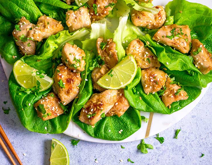 These Paleo Lemongrass Chicken Wraps Are The Perfect Light + Healthy Lunch