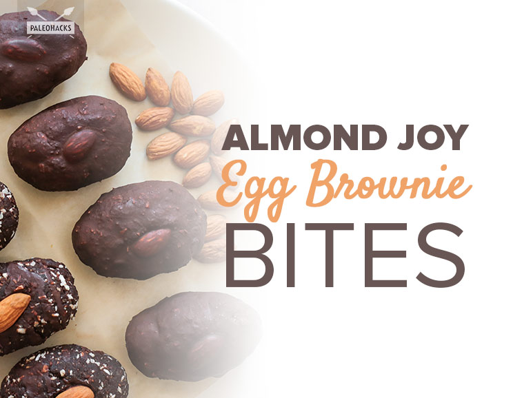 Almond Joy Egg Brownie Bites