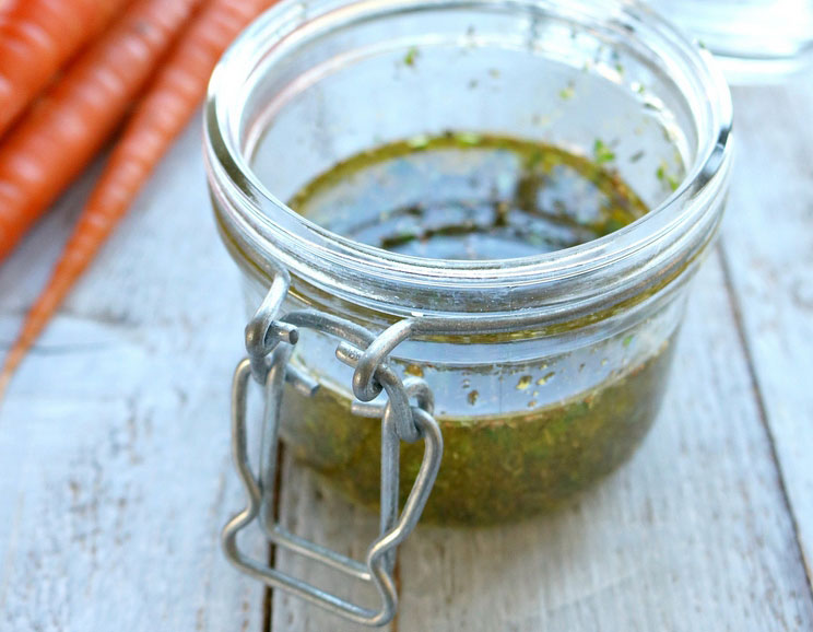 Blend Leafy Carrot Tops into a Pesto or Chimichurri Sauce