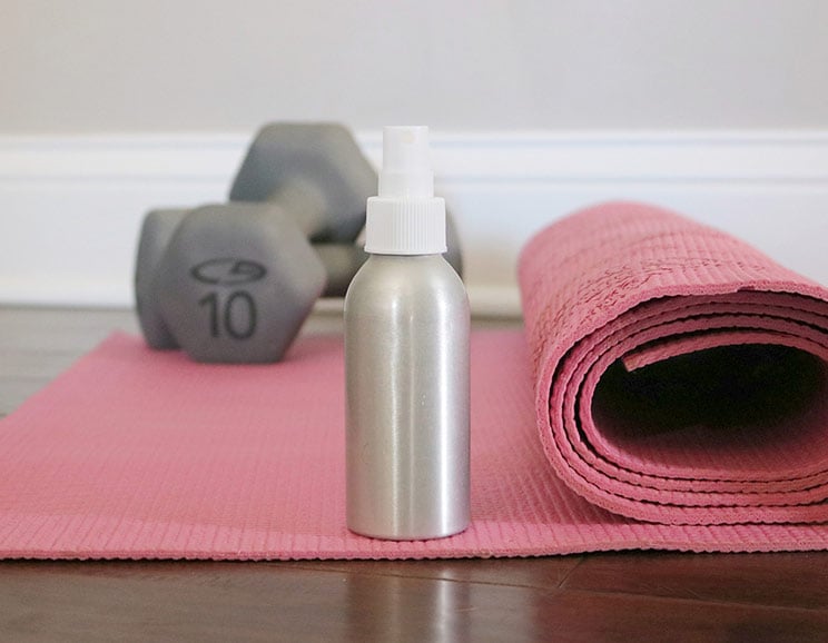 DIY Yoga Mat Spray (Just 3 Ingredients + Kills Bacteria)